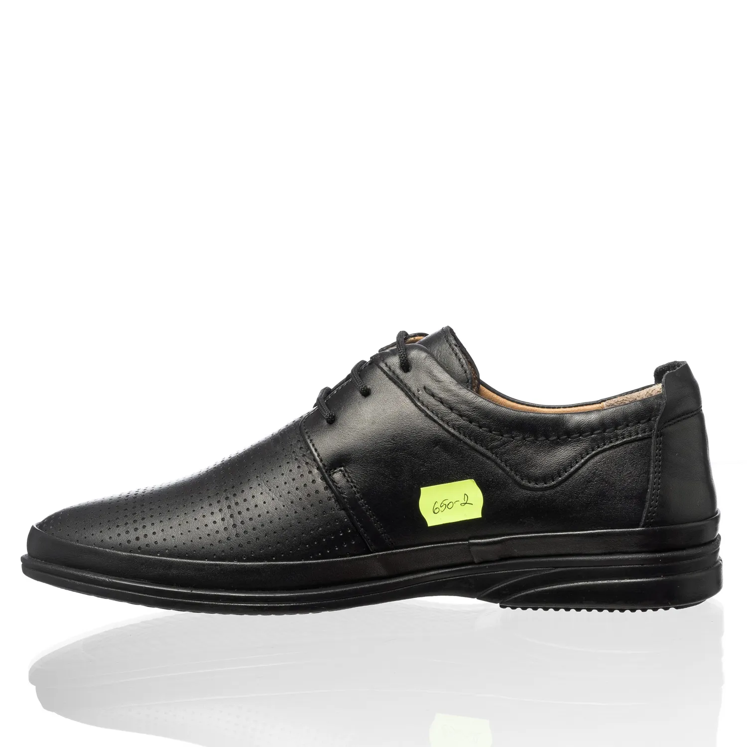 Catinca Shoes 650 NP pantofi barbati negru perforat piele