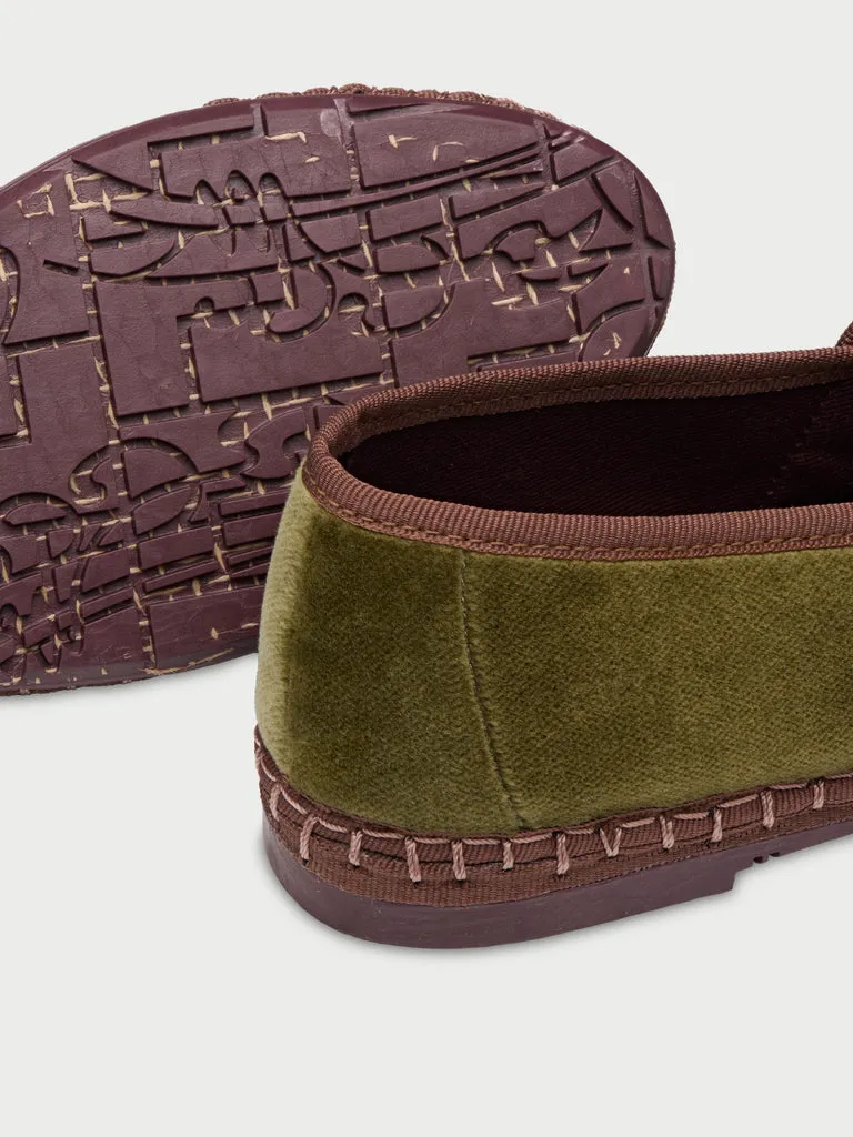 Flagelus Claire Mustard pantofi mustar catifea