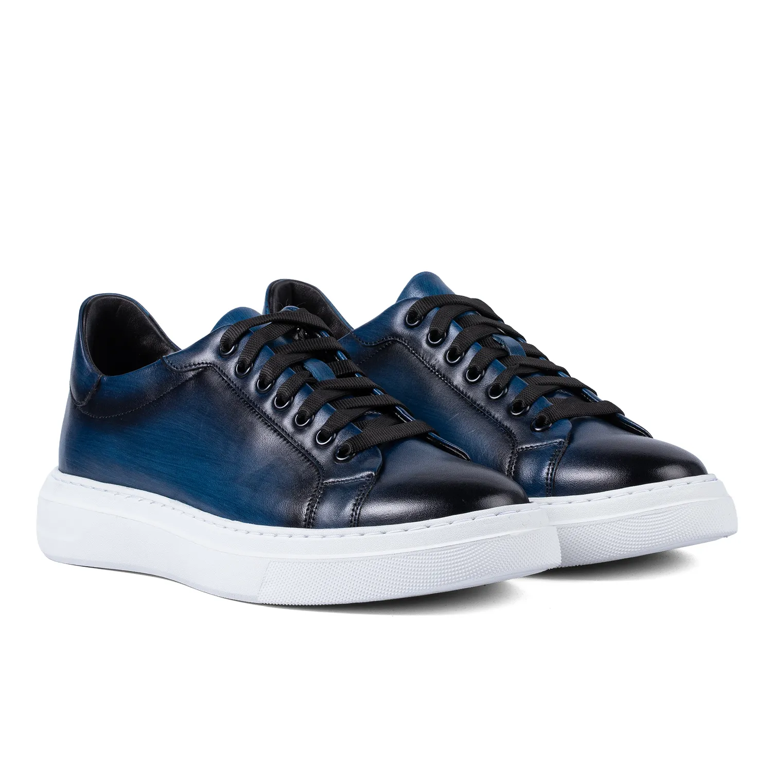 Lucas Shoes 510 Chile Blue sneakers barbati albastri piele