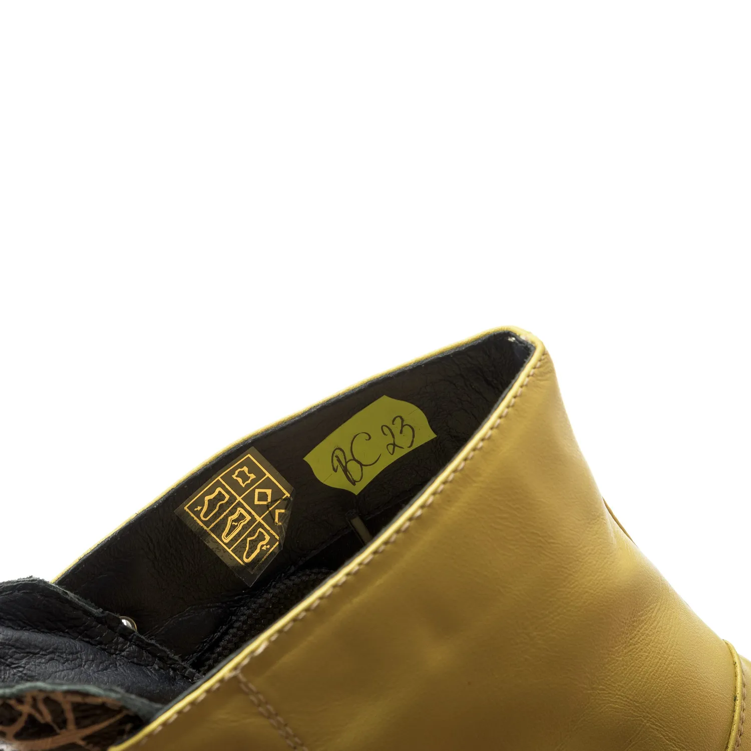 Catinca Shoes BC23 GBFA bocanci dama piele galben