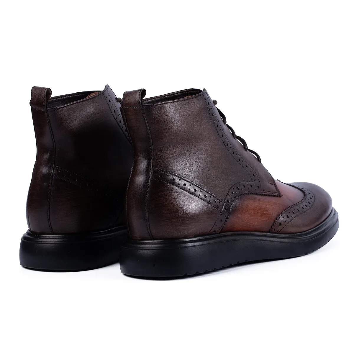 Lucas Shoes 850 Dudu ghete barbati maro piele naturala