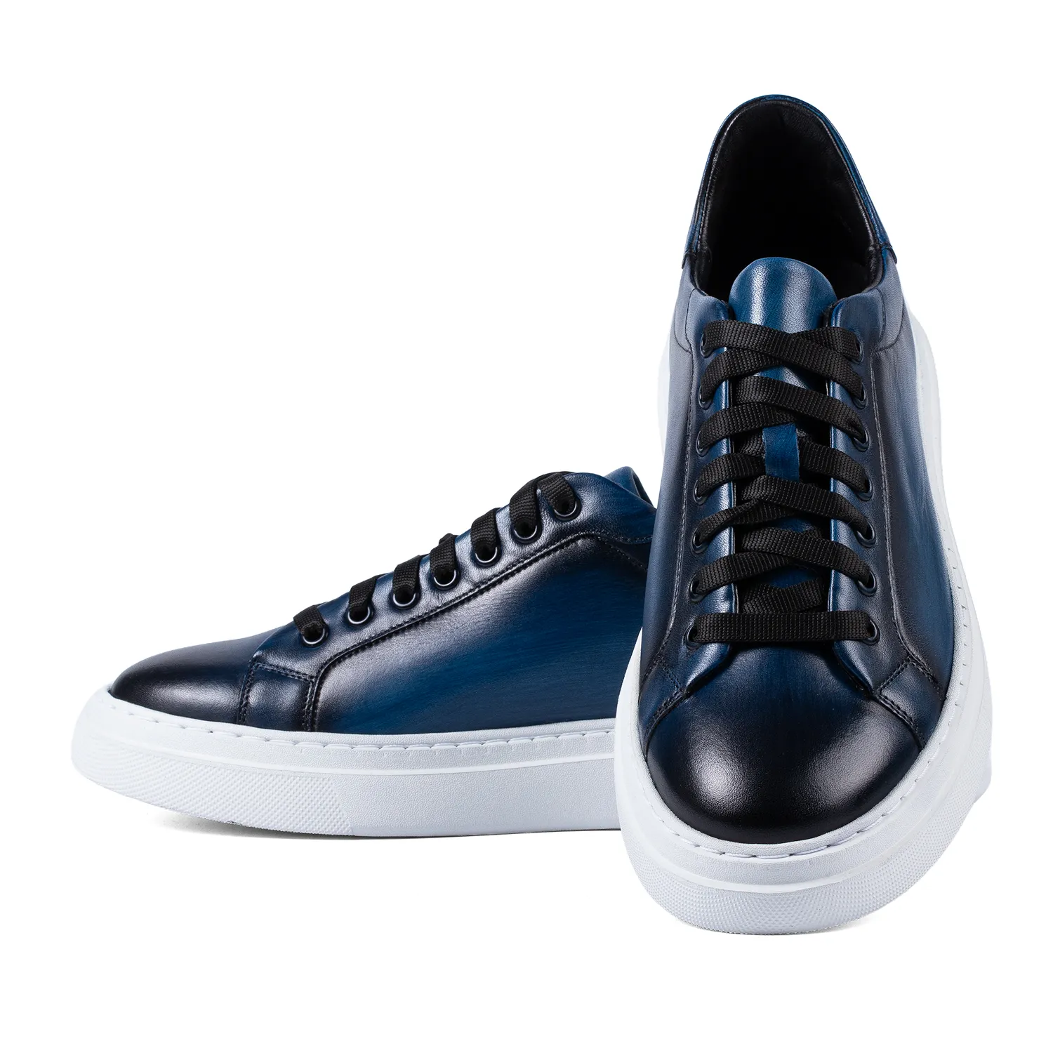 Lucas Shoes 510 Chile Blue sneakers barbati albastri piele