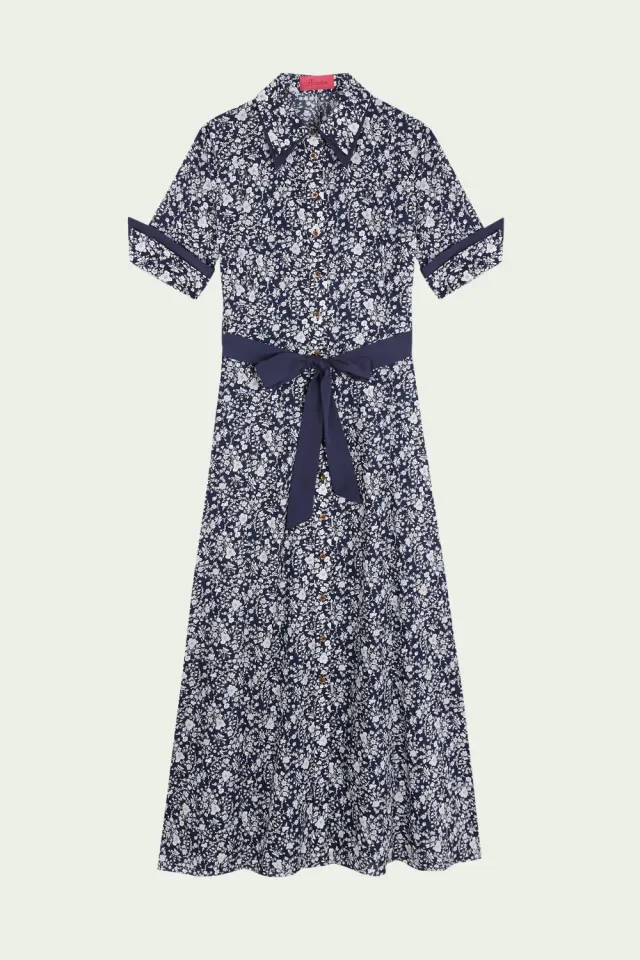 Flagelus Somewhere Midnight rochie bumbac cu nasturi