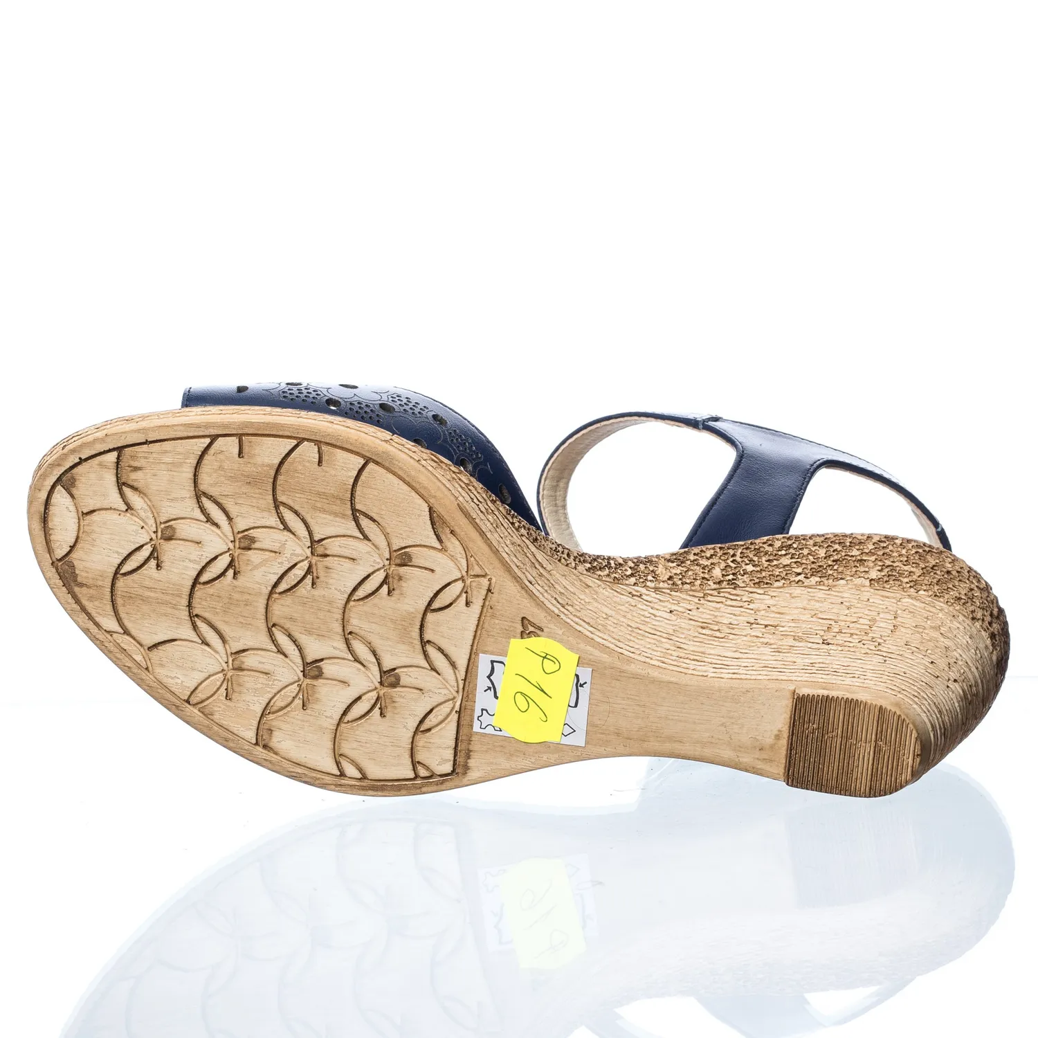 Catinca Shoes P16 BL sandale damă piele naturală bleumarin