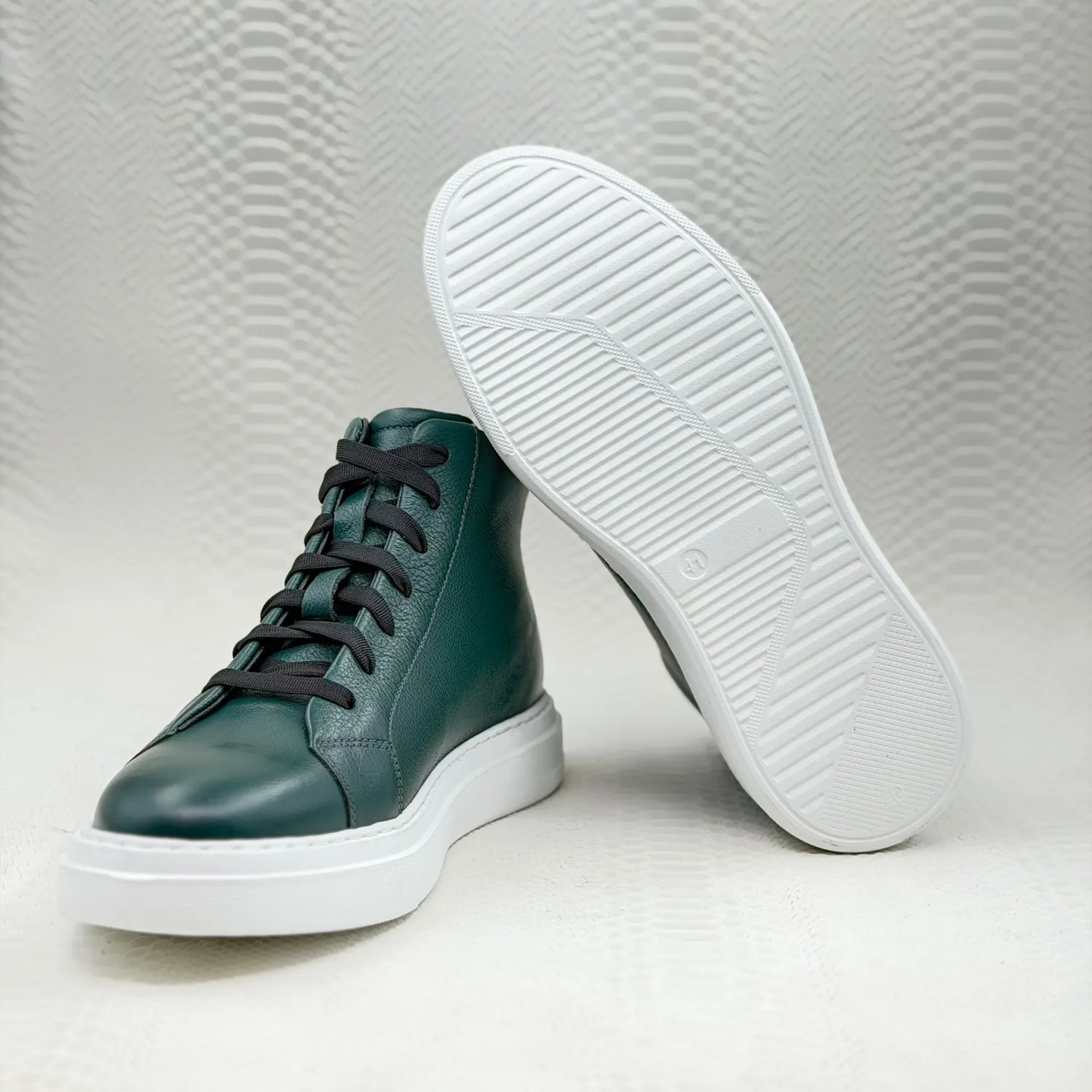 Lucas Shoes 855 A Bizon Verde ghete piele naturală