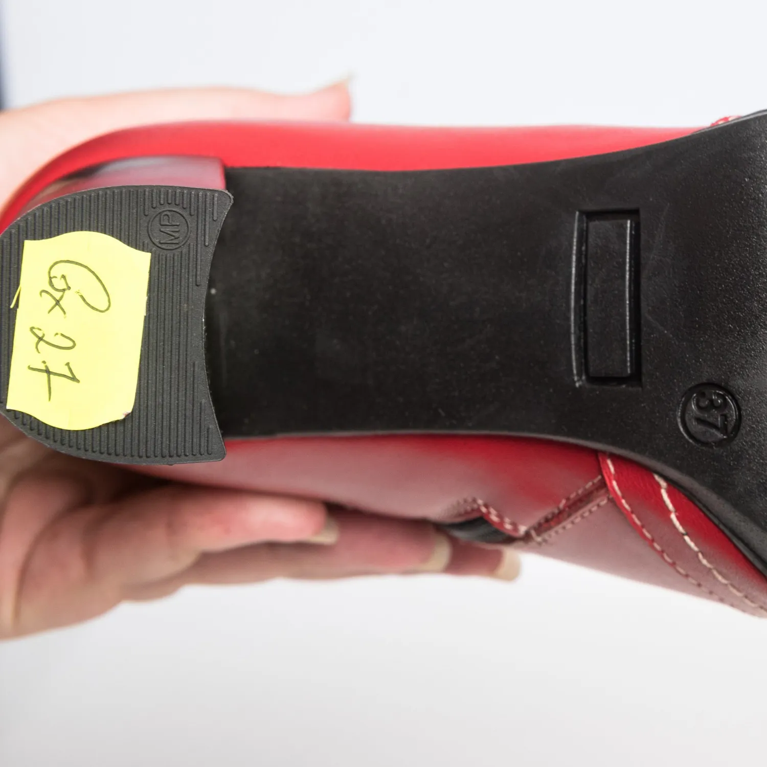 Catinca Shoes GX27 ghete damă piele naturală roșu box