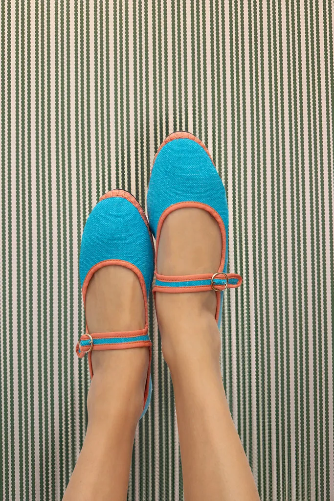Flagelus Wiggin pantofi bleu deschis in
