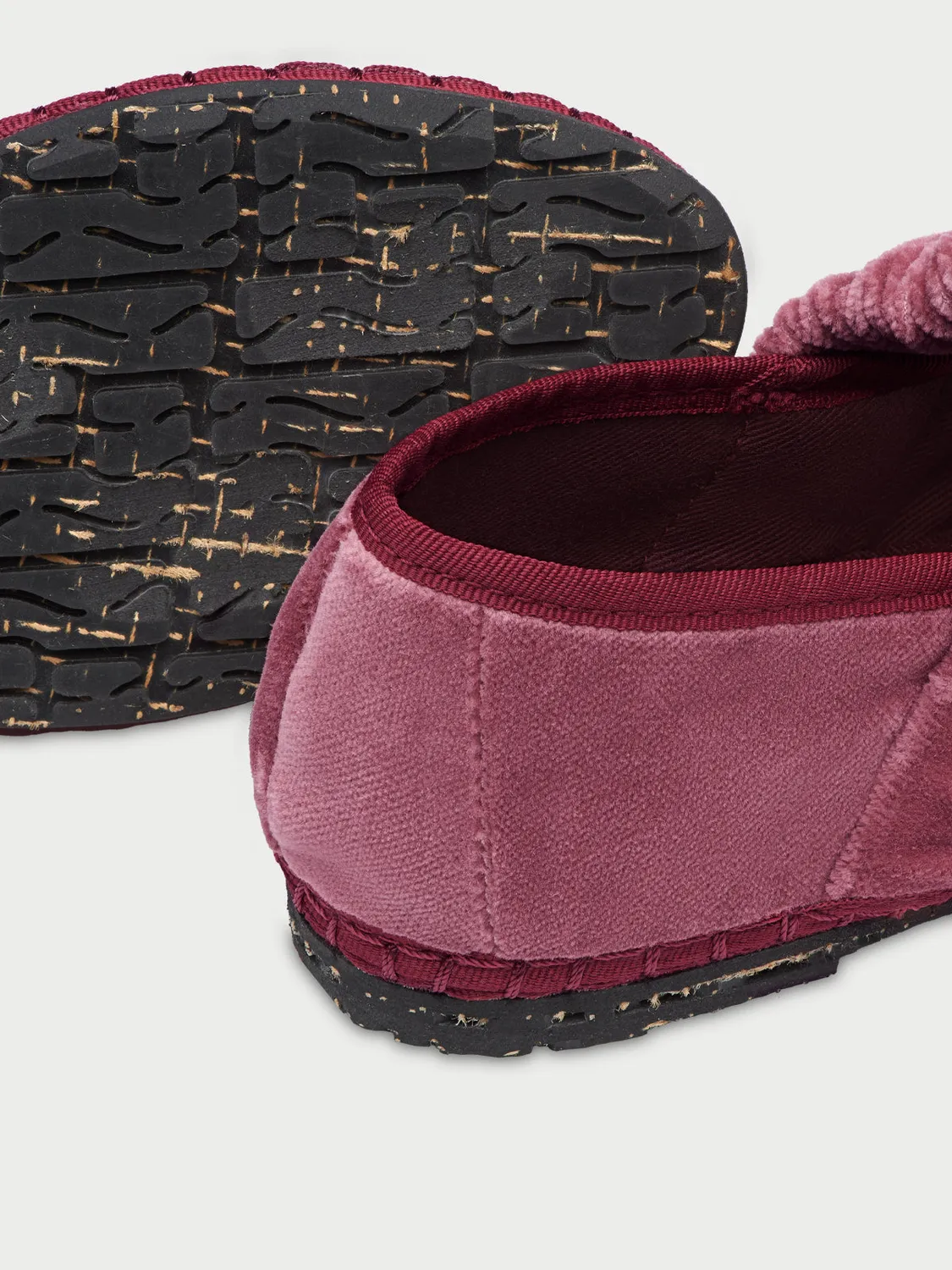 Flagelus Mafalda Double Pink pantofi roz velvet