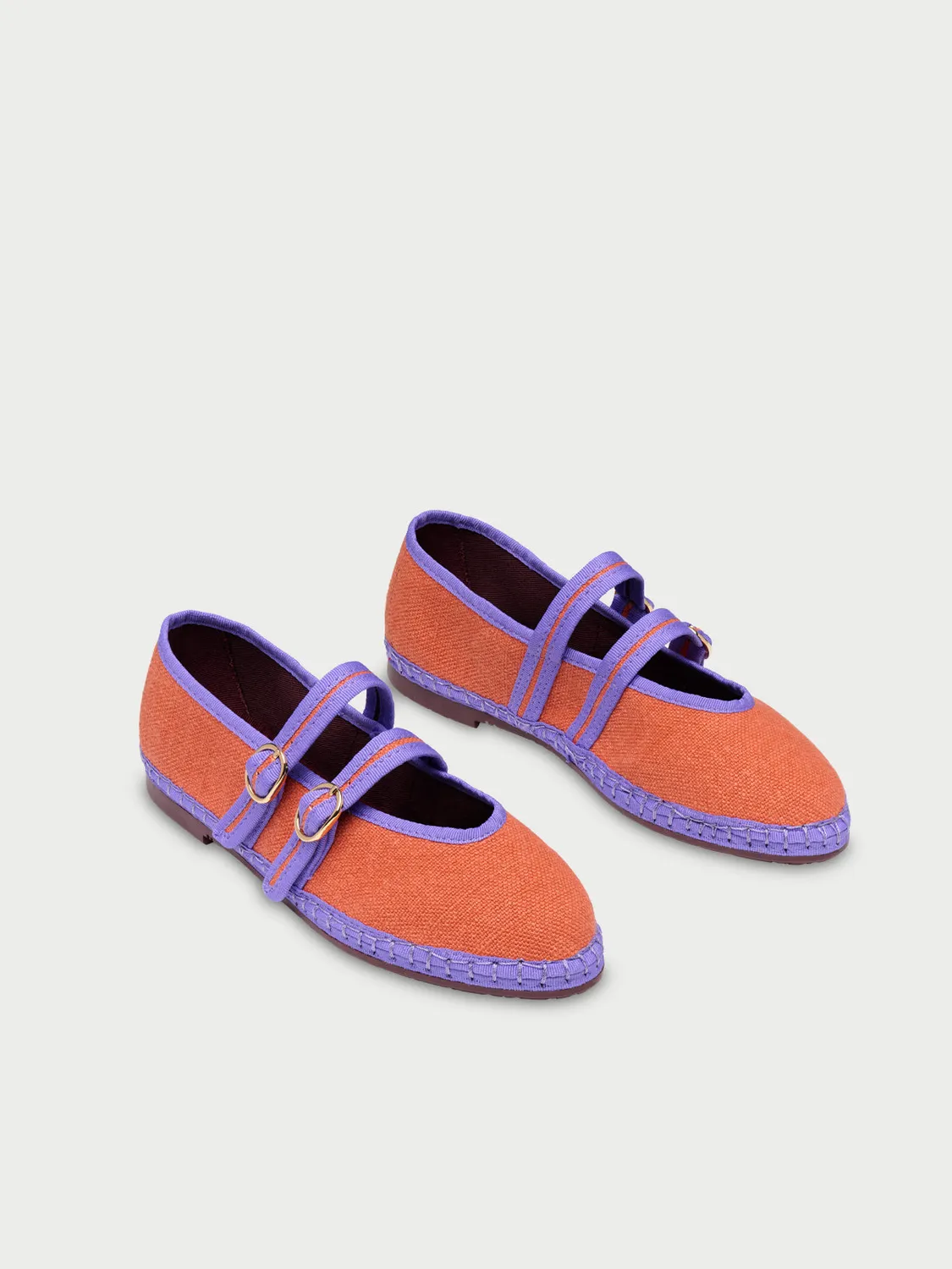 Flagelus Claire Teja pantofi Mary Jane portocaliu