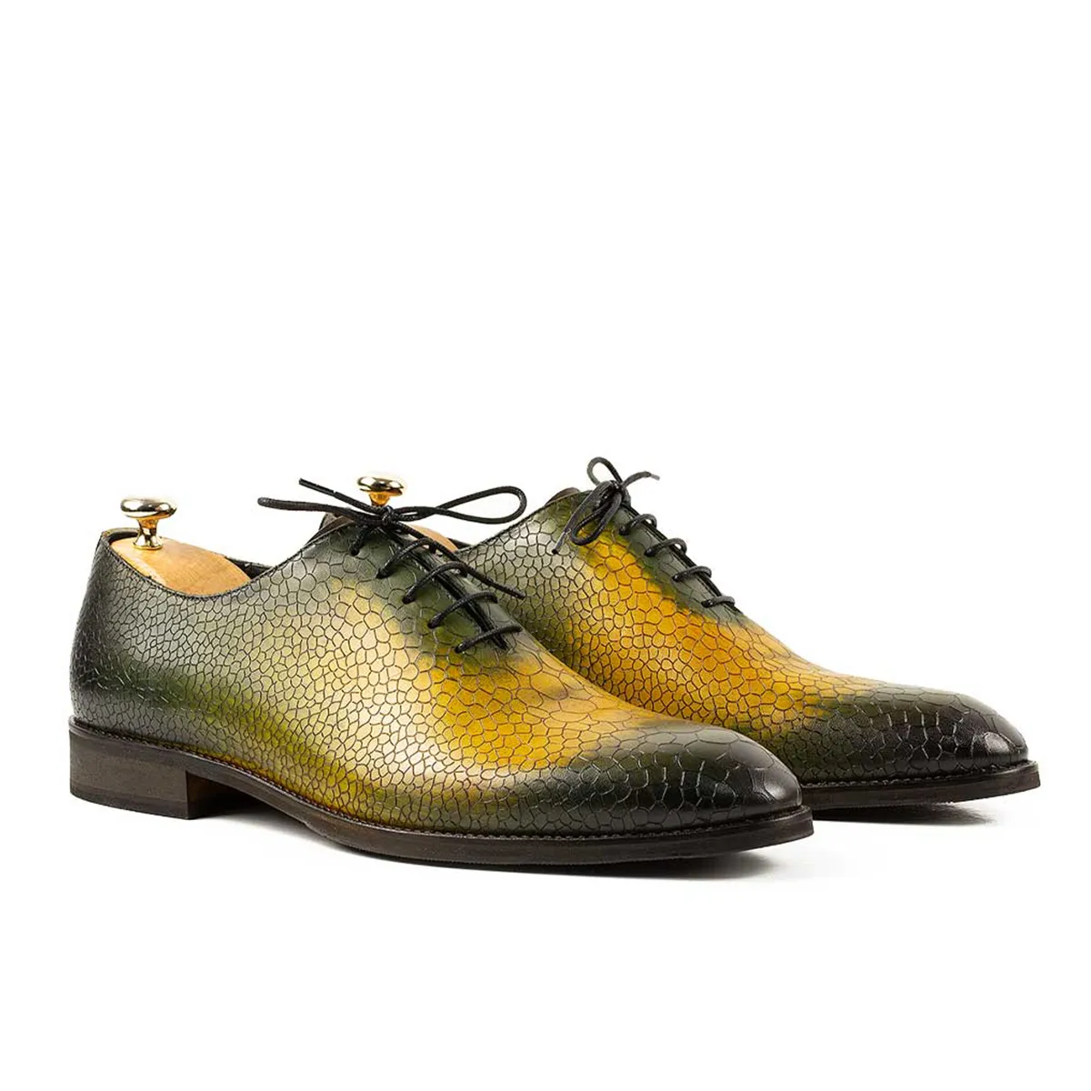 Lucas Shoes Elegant 715 Yellow pantofi piele