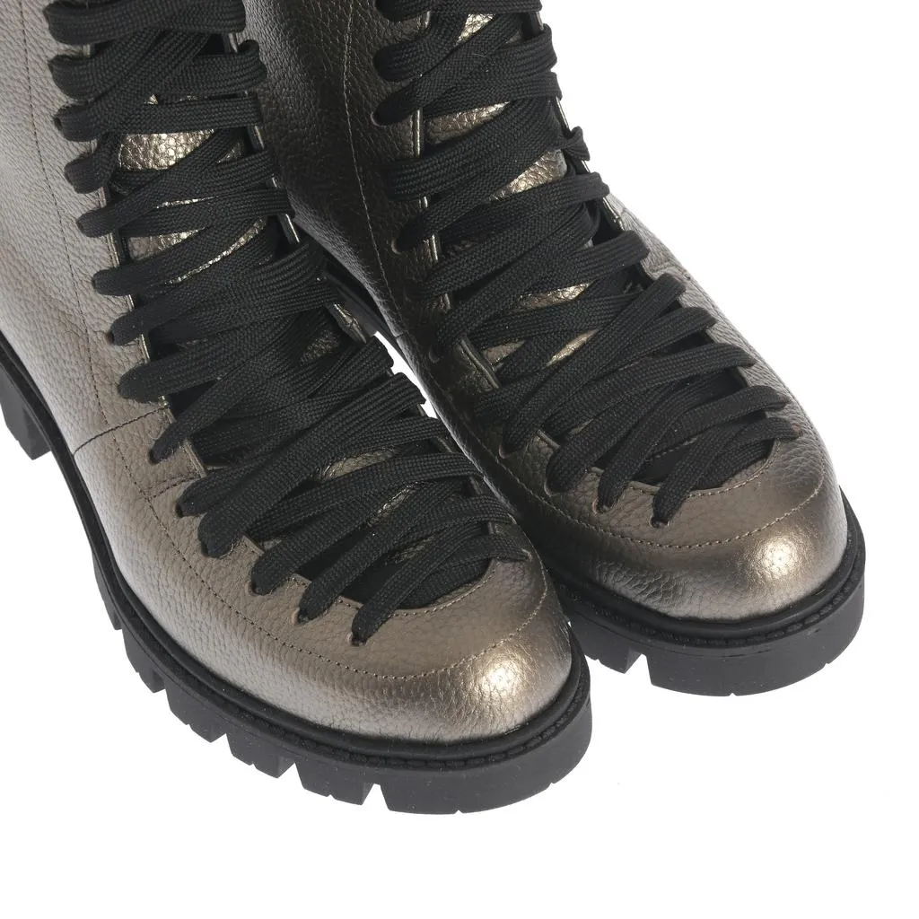 Ana Urbana Shoes Berlin bocanci aurii piele naturală