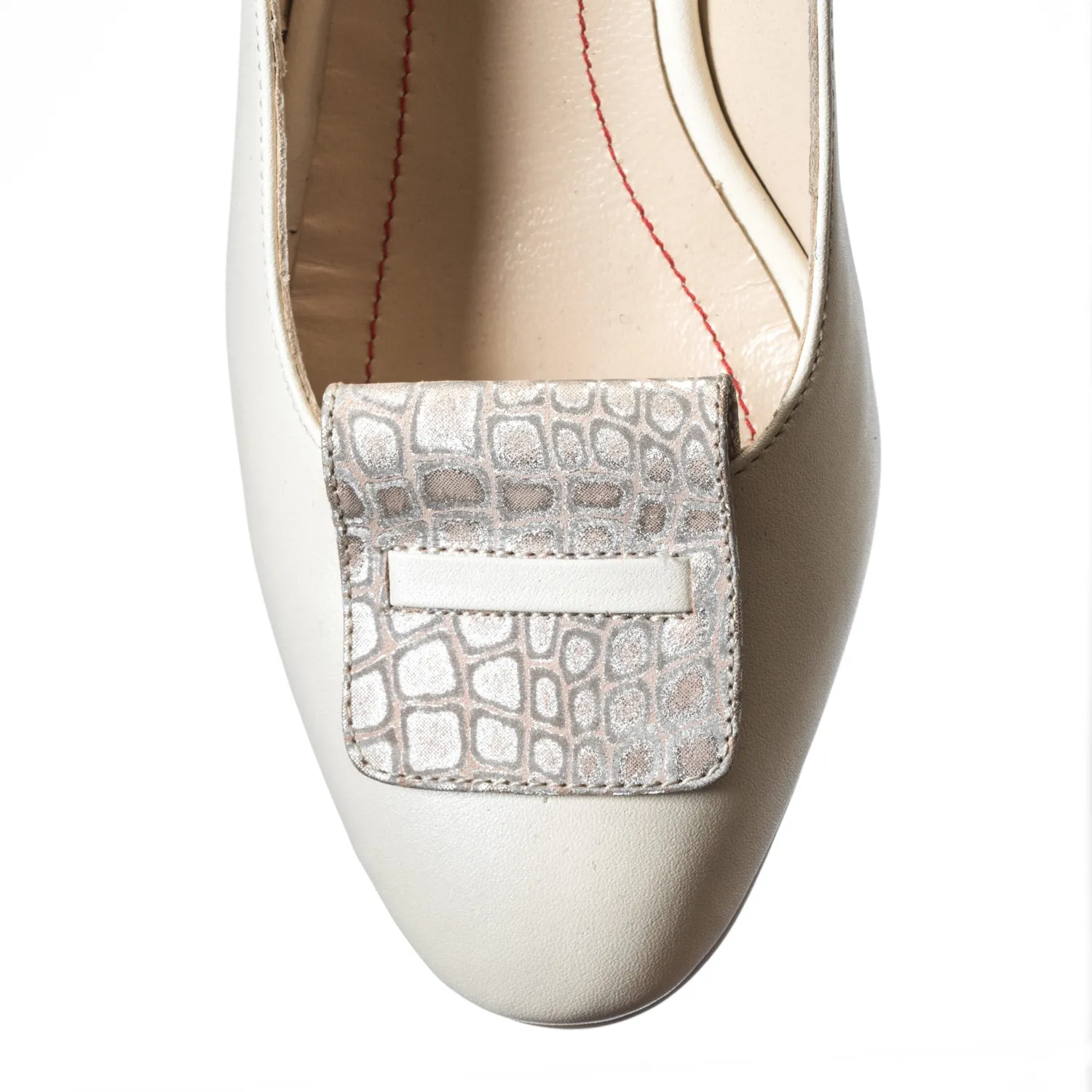 Catinca Shoes A85 BP sandale dama piele naturala bej pietricele