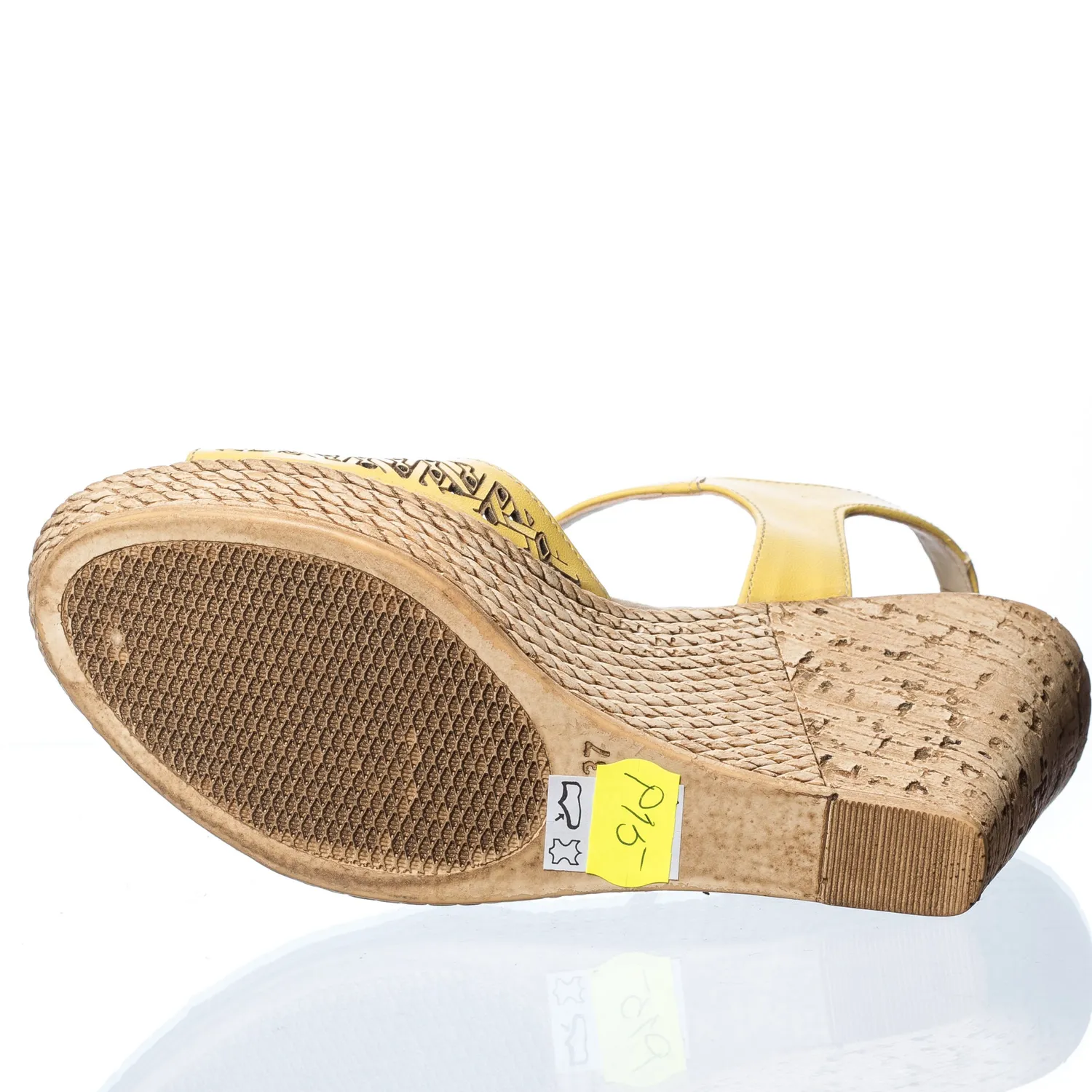 Catinca Shoes P15 G sandale dama piele galben