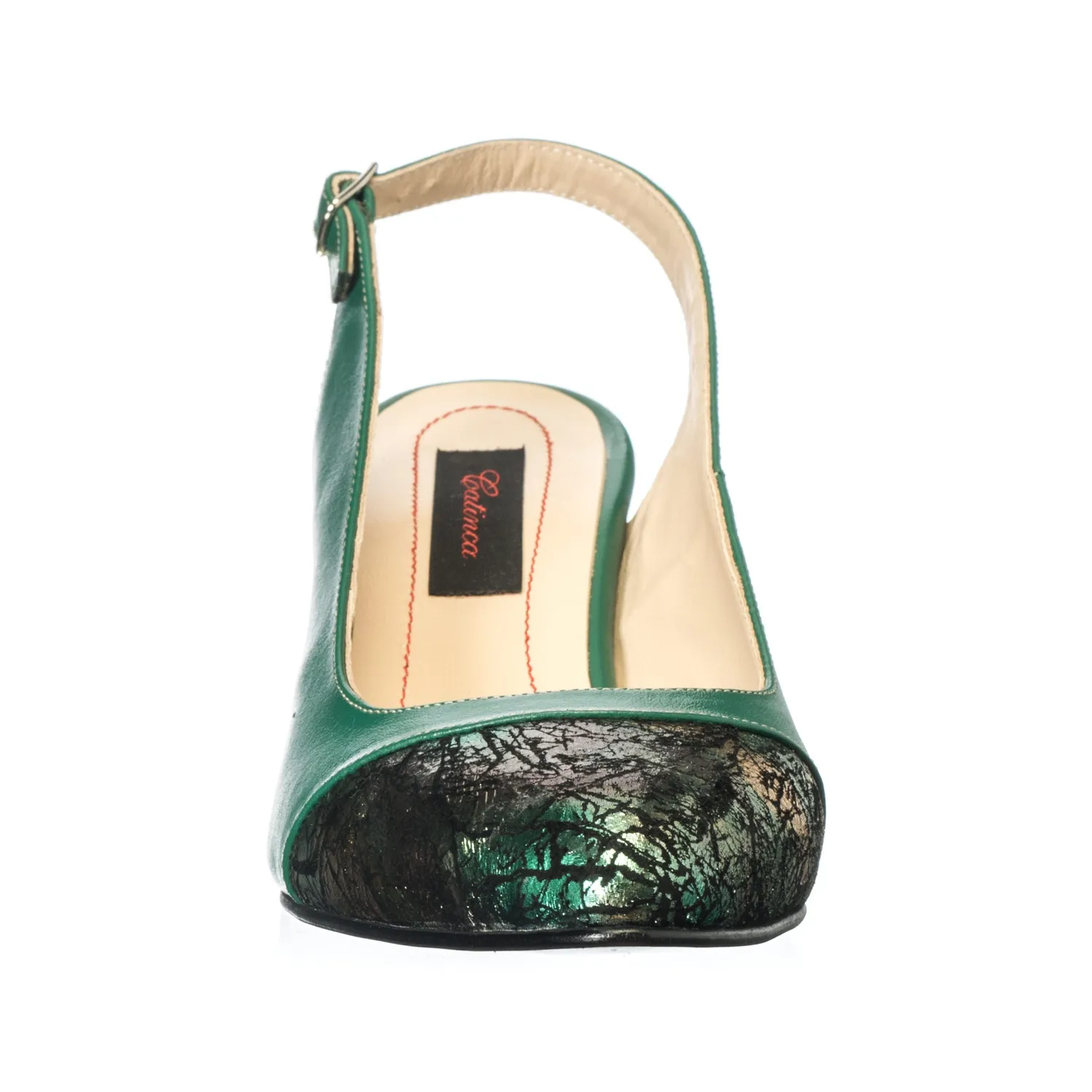 Catinca Shoes A55 VST sandale piele verde