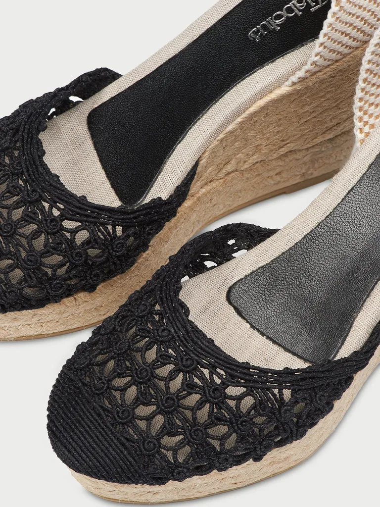 Flagelus Fiesta Espadrilles Black espadrile negre iuta