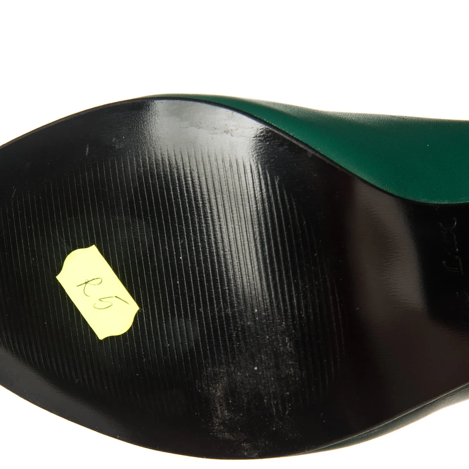 Catinca Shoes R5 VMA pantofi piele naturala verde asimetric