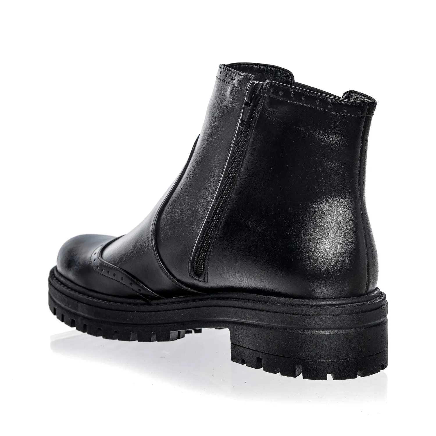 Catinca Shoes GX22 N botine dama piele negre box