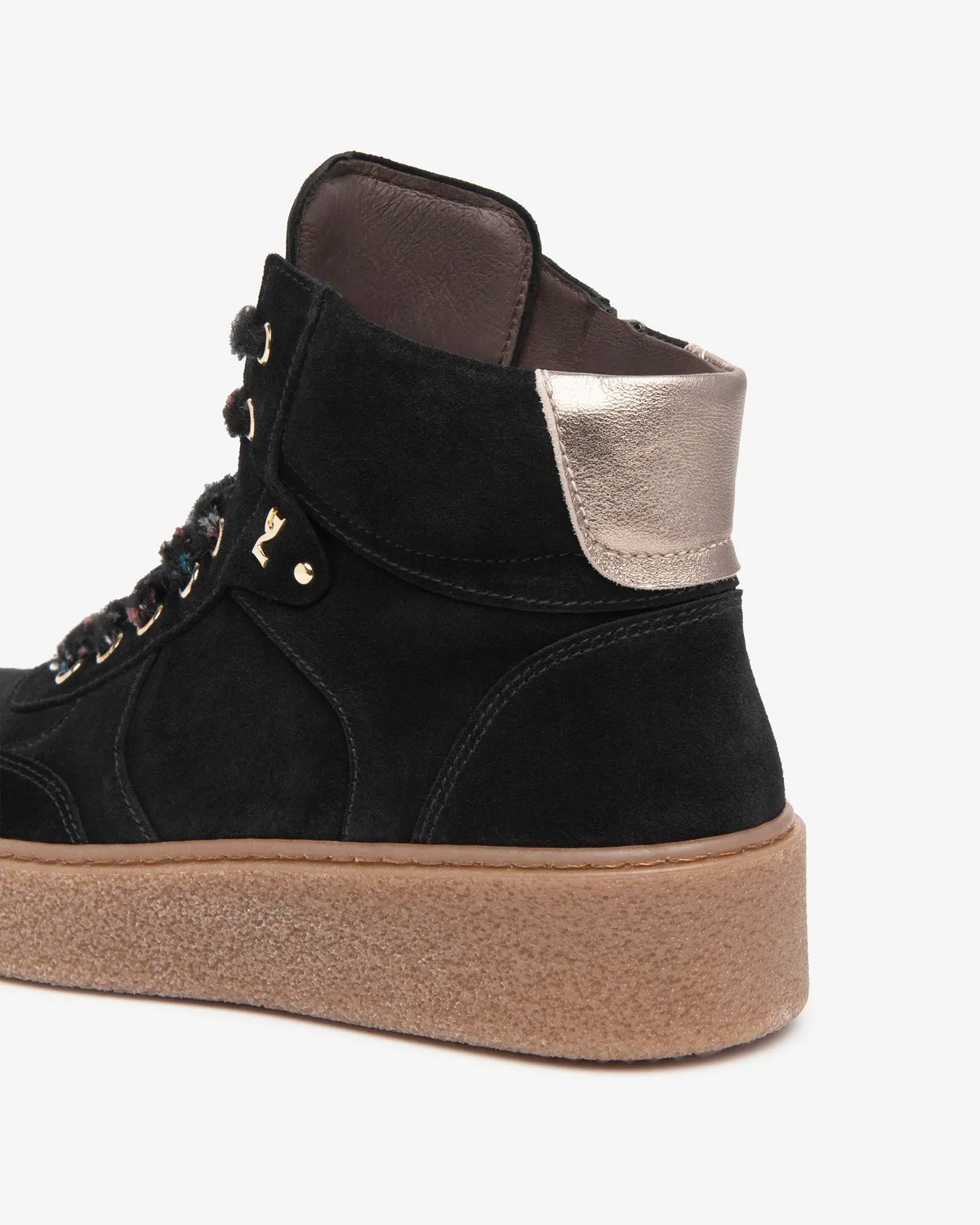NeroGiardini sneakers dama piele intoarsa cu platforma