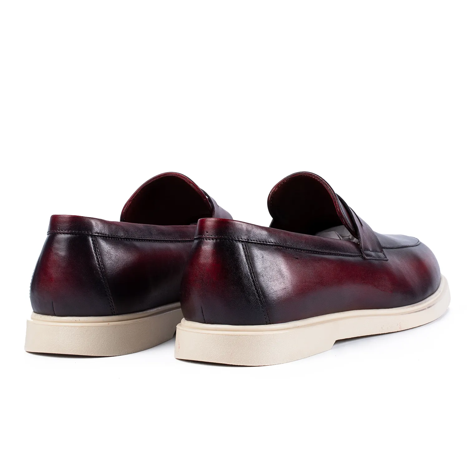 Lucas Shoes Ezra mocasini bărbați rosso piele