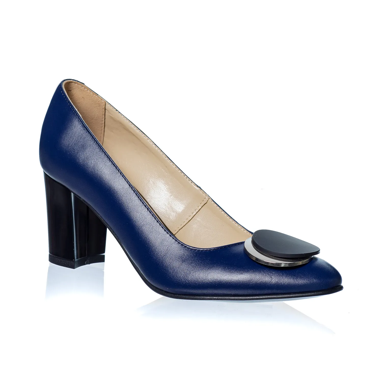 Catinca Shoes A30 BL pantofi piele naturala albastru
