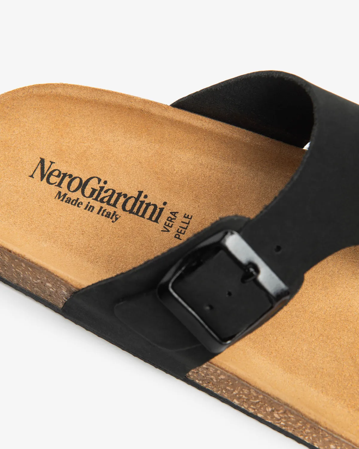 NeroGiardini slapi piele barbati cu deget