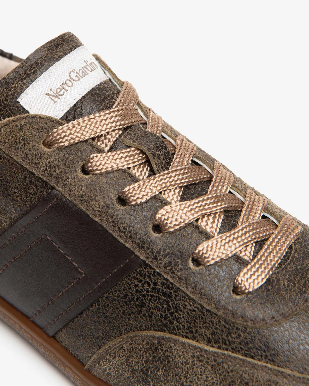 NeroGiardini sneakers dama piele vintage dunga laterala