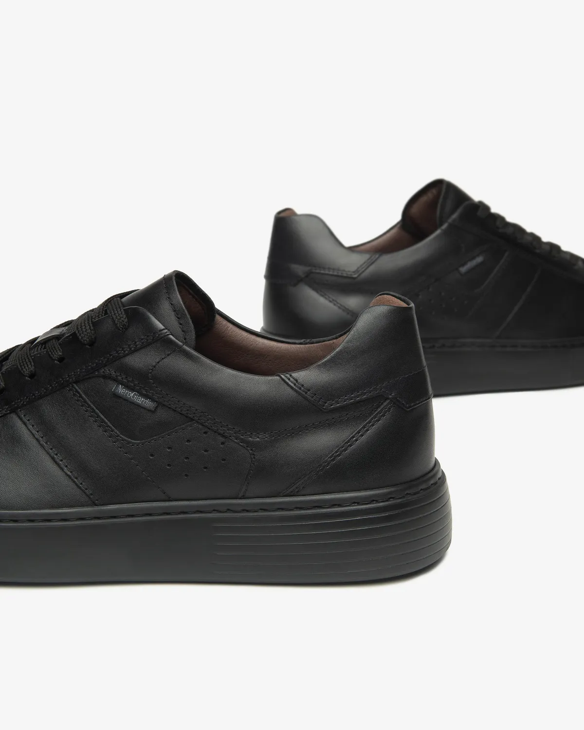 NeroGiardini Sneakers Barbati Piele cu Dry-Go Memory