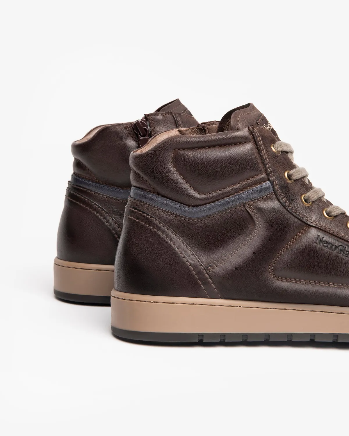 NeroGiardini Sneakers Barbati Piele High-Top Iarna
