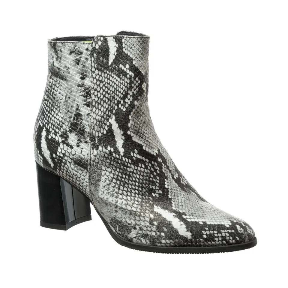 Catinca Shoes GX31 SAN ghete piele sarpe alb