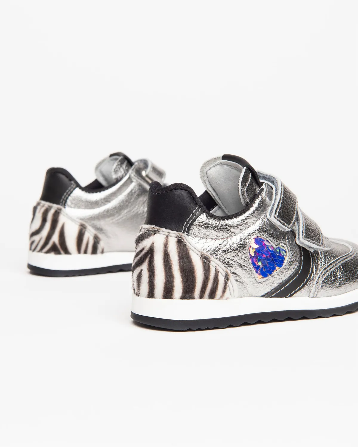 NeroGiardini pantofi sport bebe fete piele laminata
