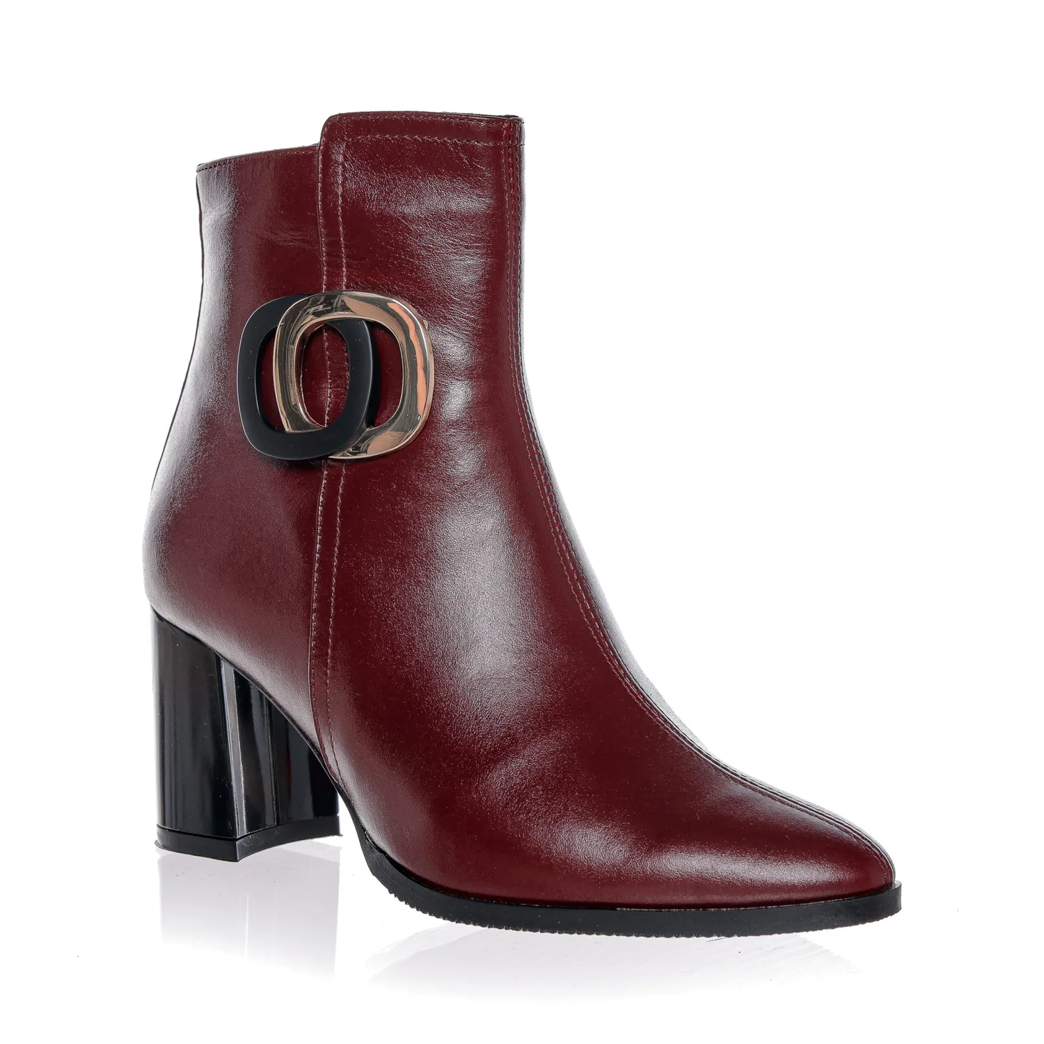 Catinca Shoes Bordo Box GX75 BB ghete dama piele bordo