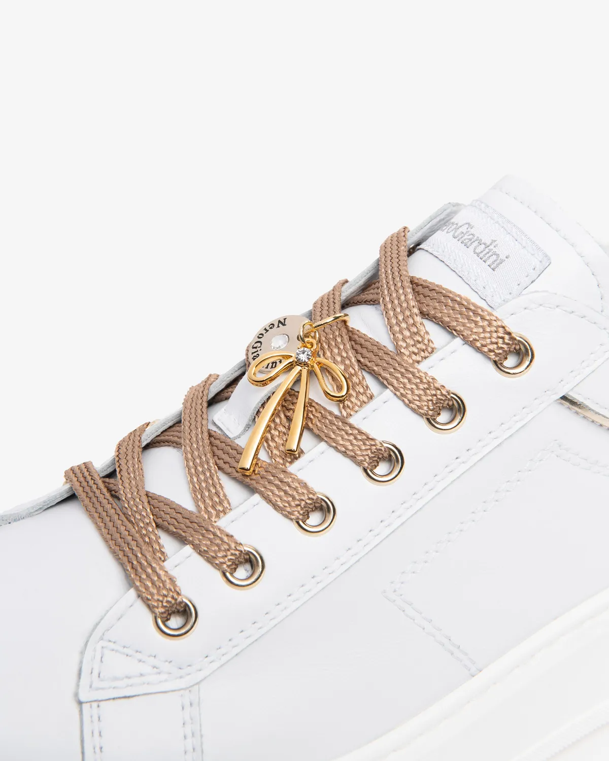 NeroGiardini Sneakers piele dama platforma funda aurie
