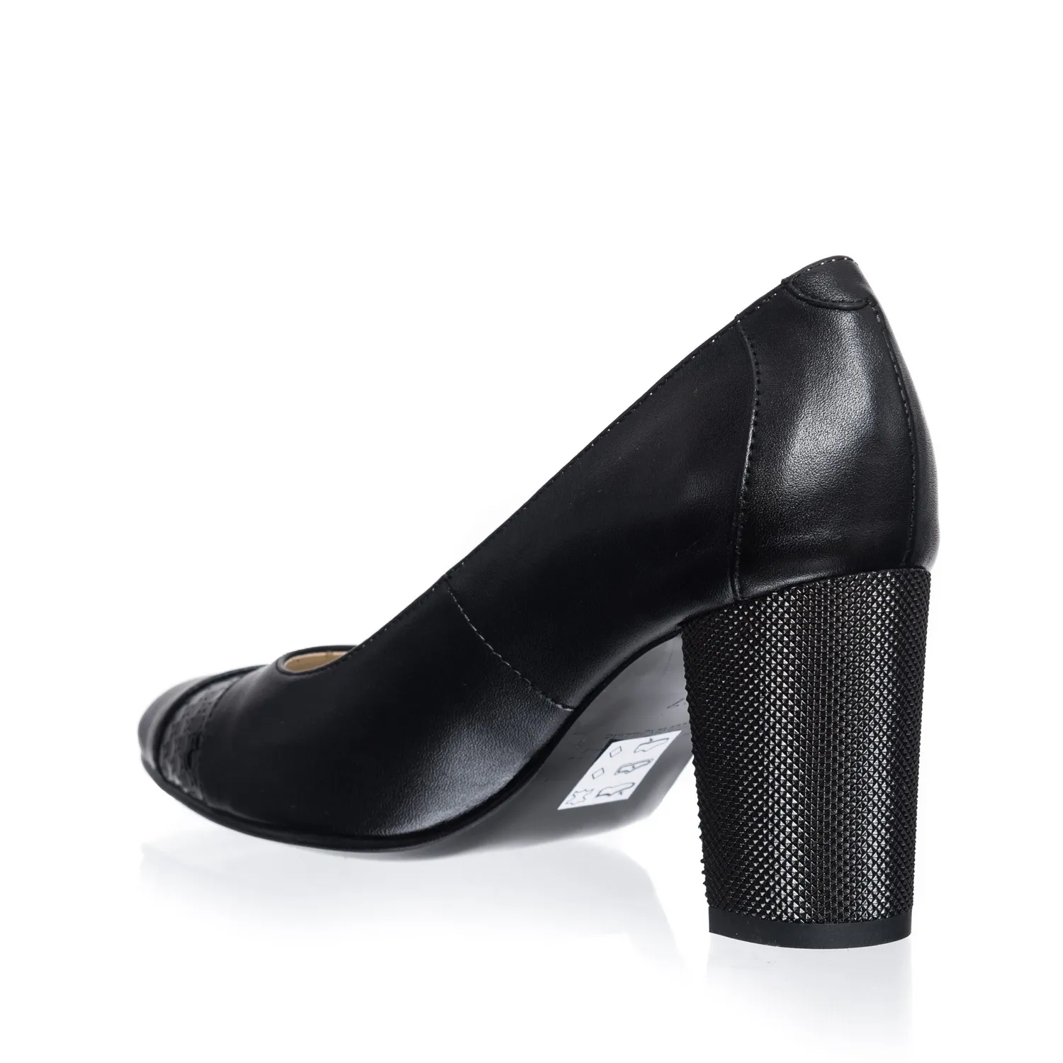 Catinca Shoes 163 NP pantofi dama piele negru puncte