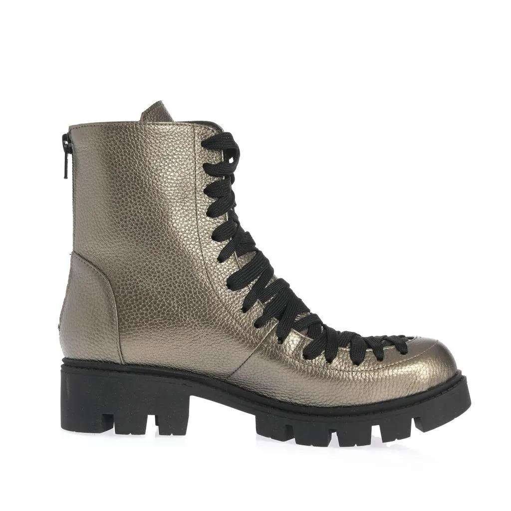 Ana Urbana Shoes Berlin bocanci aurii piele naturală