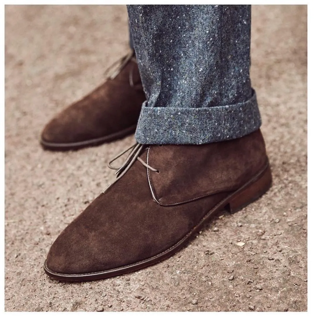 Cecilia Bringheli Vento Dark Brown ghete chukka