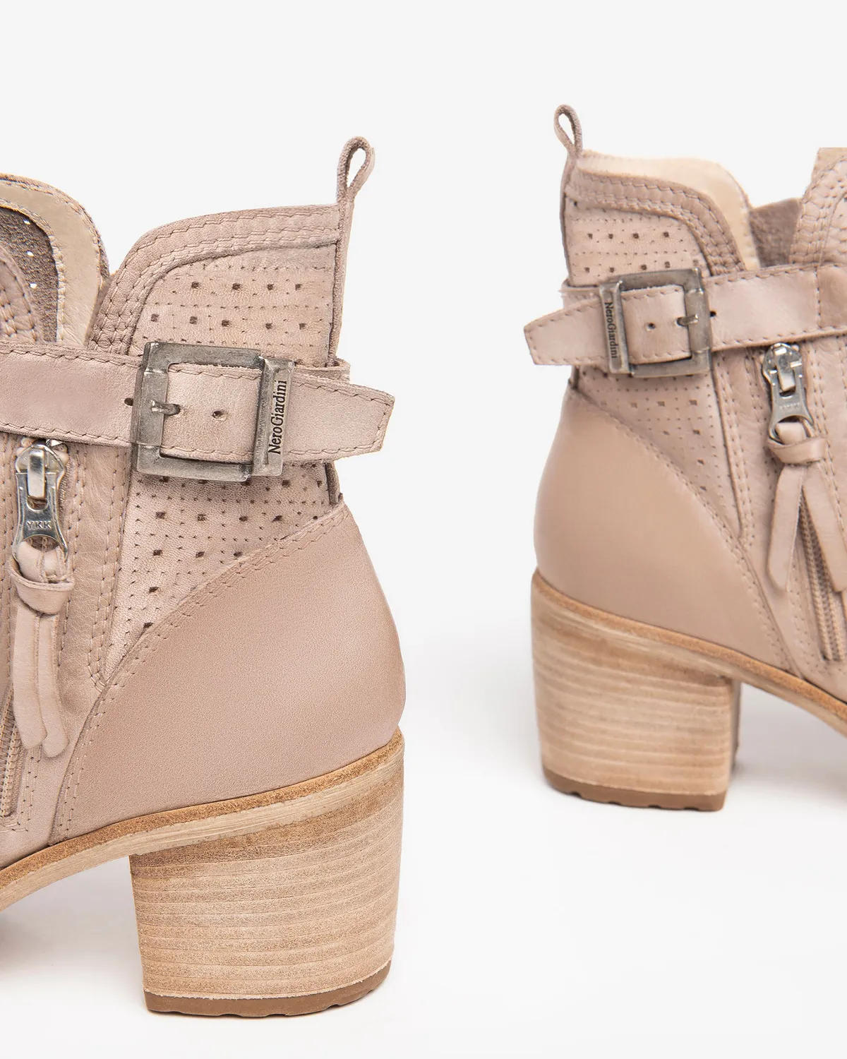NeroGiardini botine dama piele scurte glam