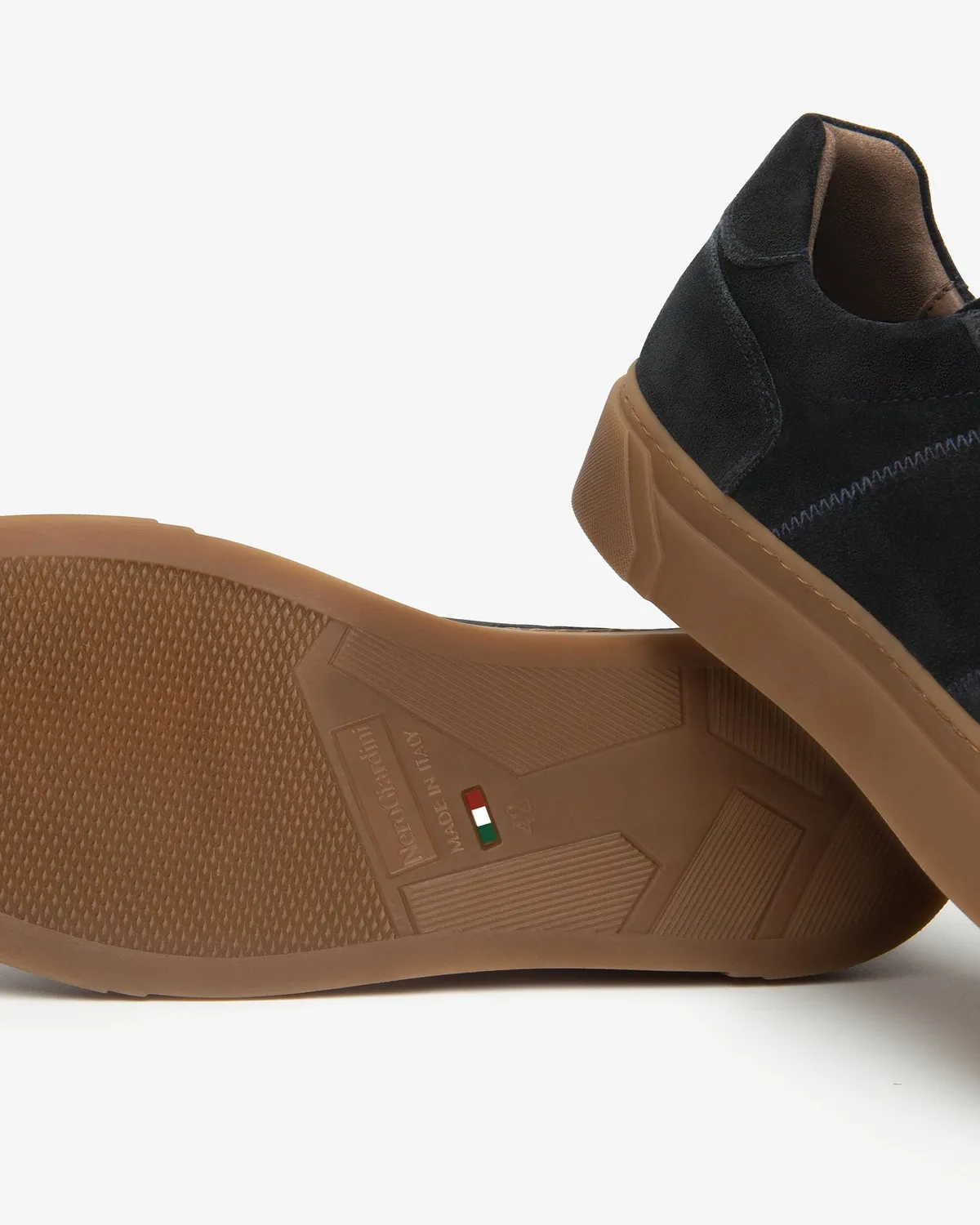NeroGiardini adidasi barbati piele intoarsa memory