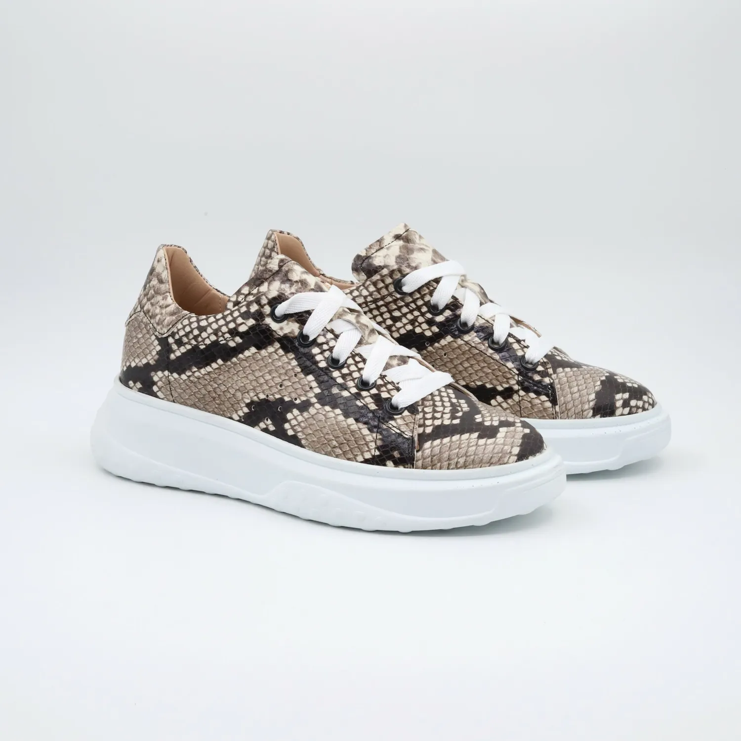 Lucas Shoes 5101 RV sneakers piele full snake