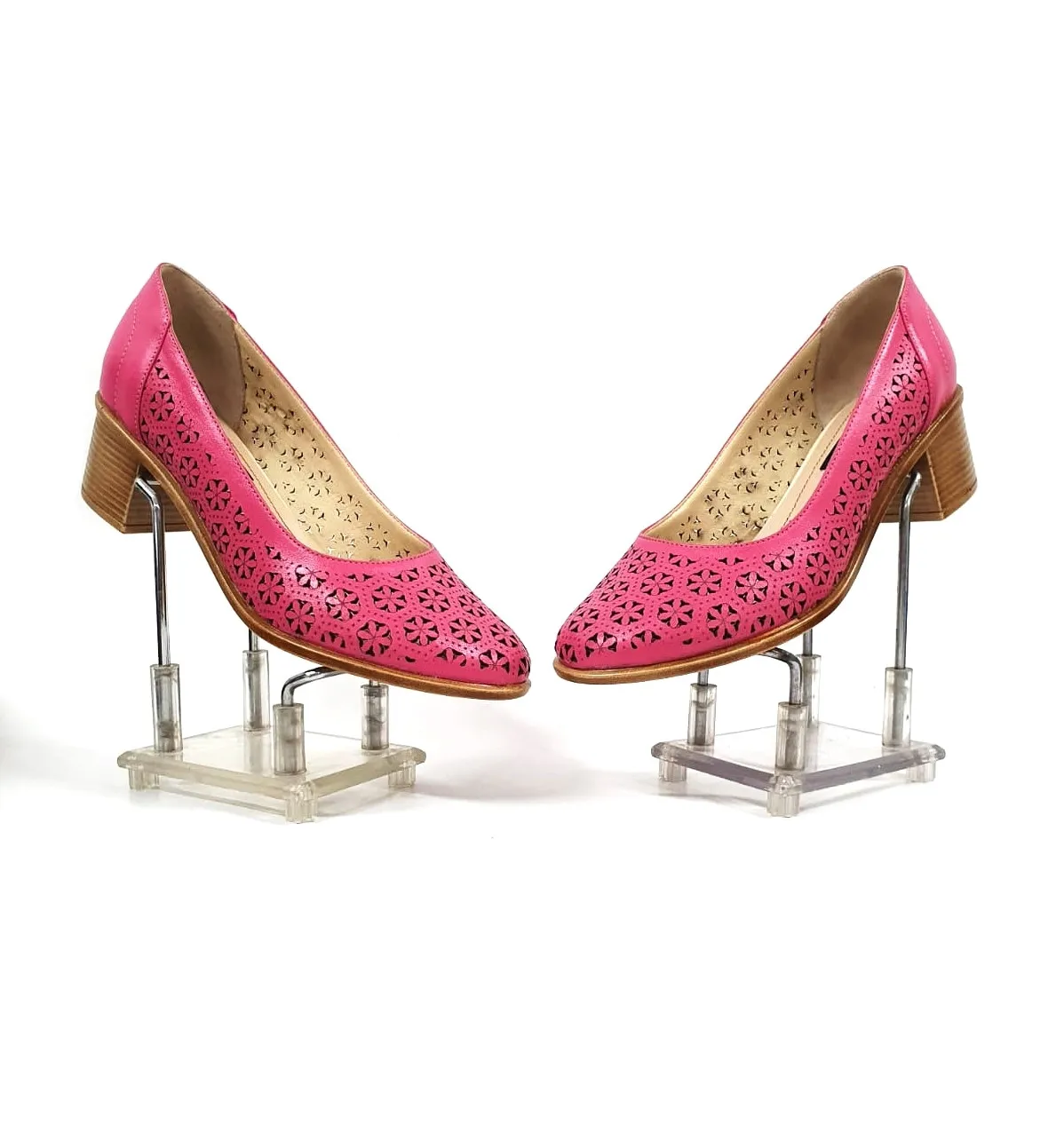Catinca Shoes T15 RZ pantofi dama roz piele naturala
