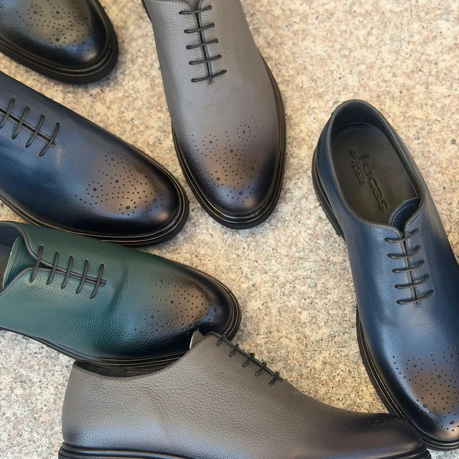 Lucas Shoes Elegant 900 Oslo pantofi bărbați negri piele