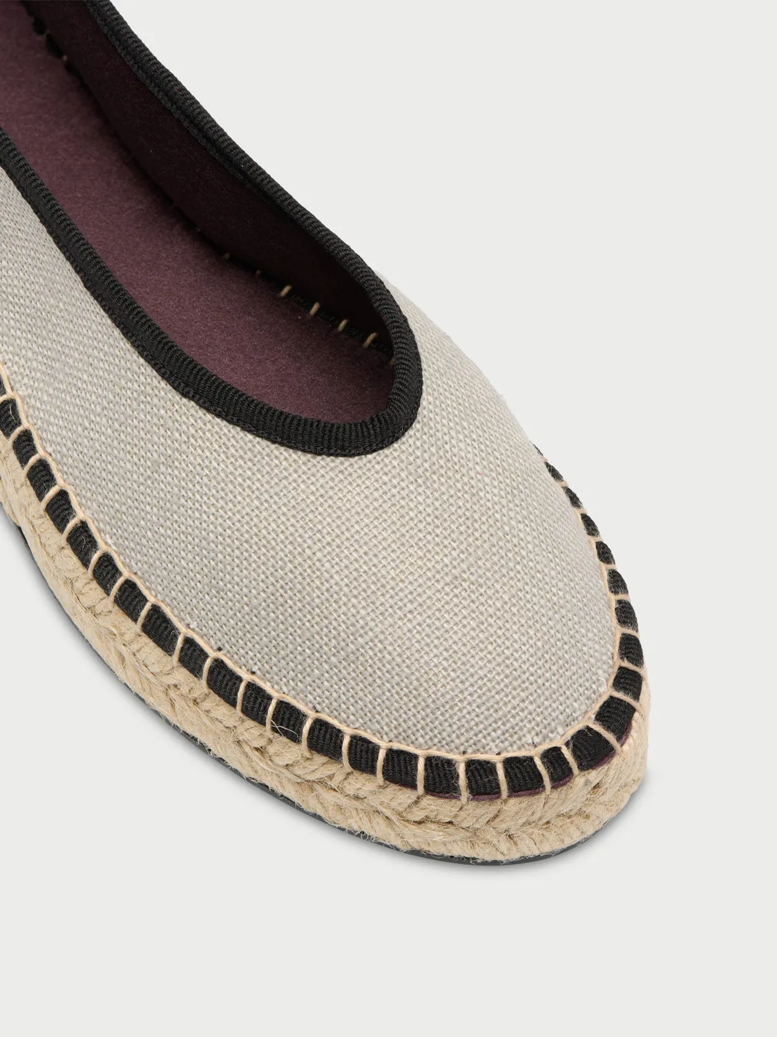 Flagelus Summer Swing Noir balerini in alb cu negru