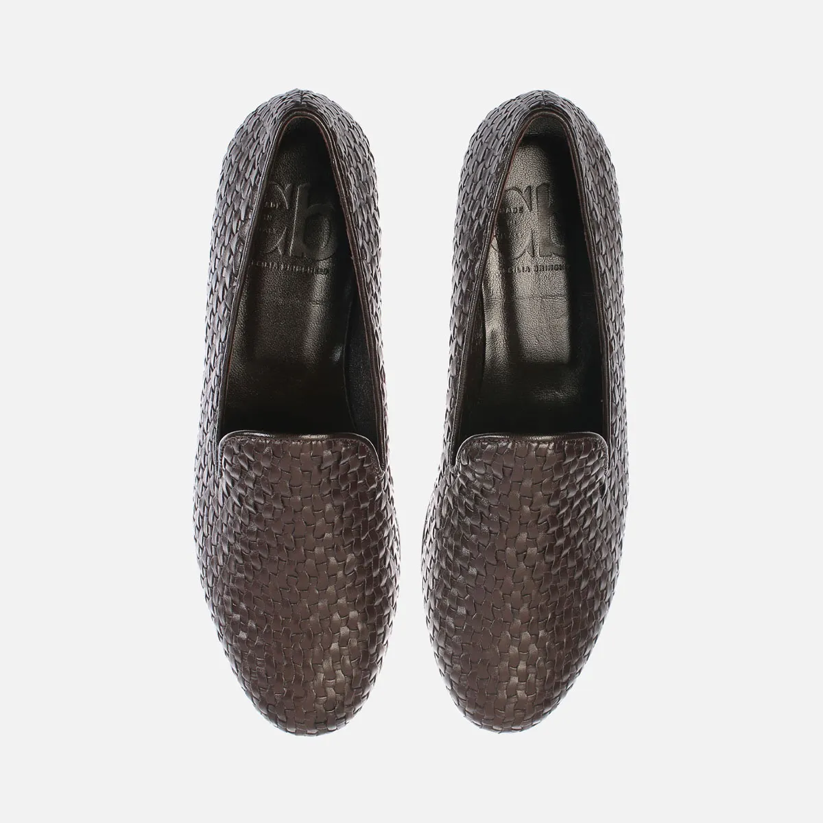 Cecilia Bringheli Positano pantofi eco piele impletita