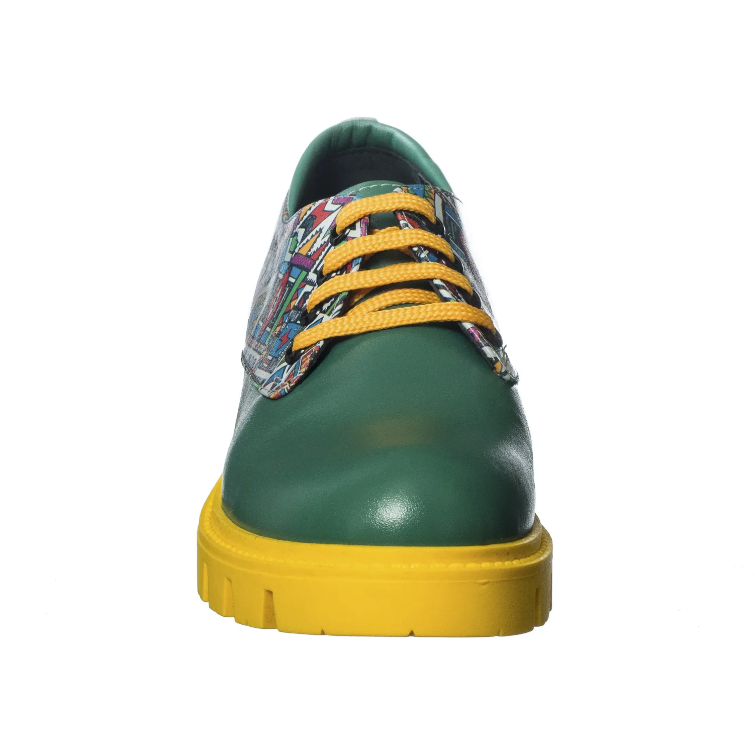 Catinca Shoes X5 VBT pantofi dama piele verde traditional