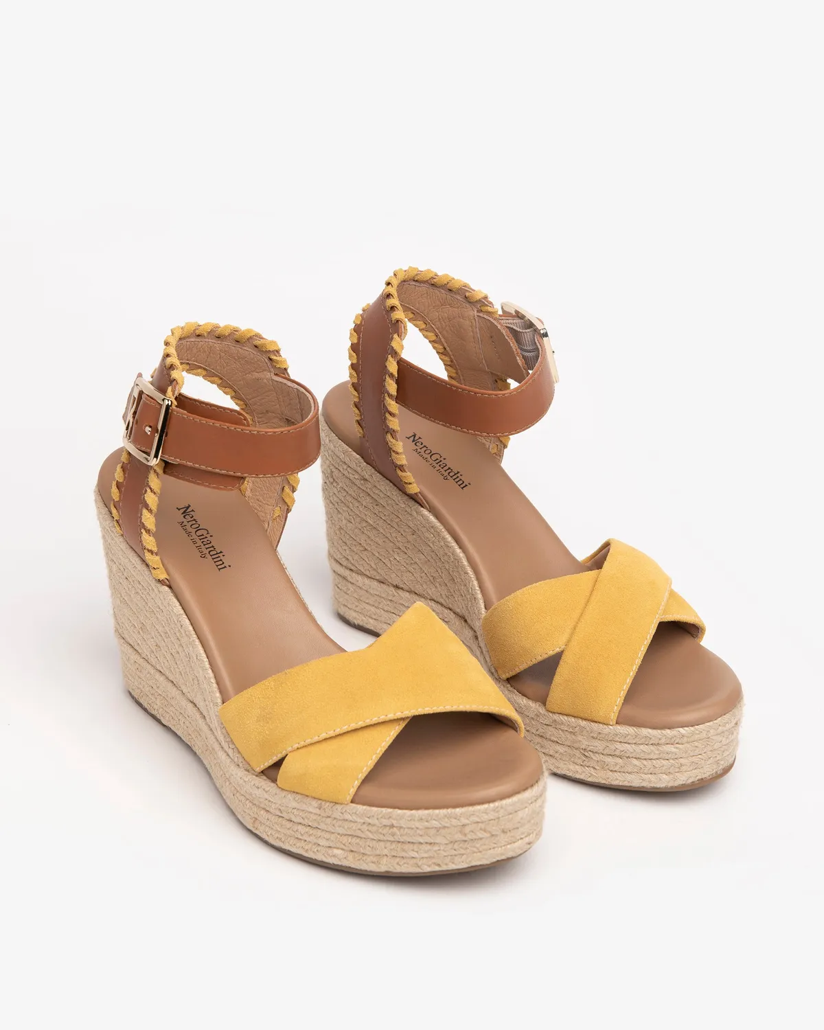 NeroGiardini Sandale Dama Piele cu Platforma 10 cm