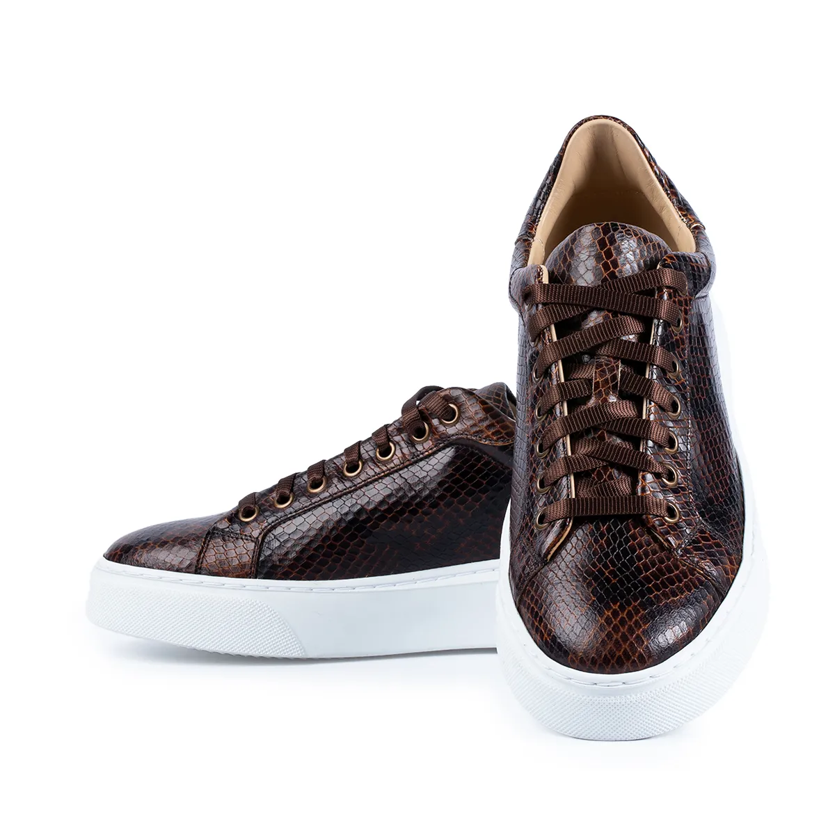 Lucas Shoes Sneaker 510 sneakers maro piele snake