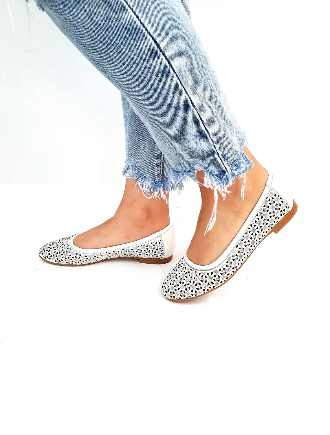 Catinca Shoes BL 4 BJ balerini piele naturala bej