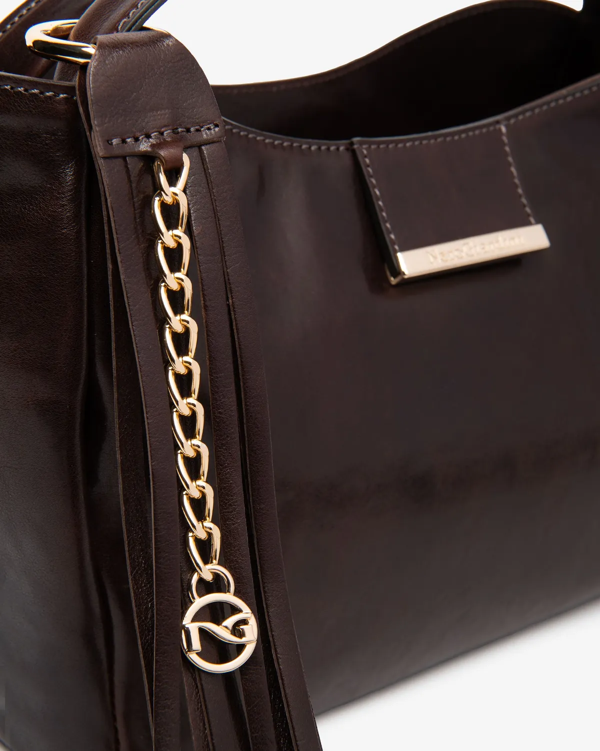 NeroGiardini geanta hobo dama piele ciucuri
