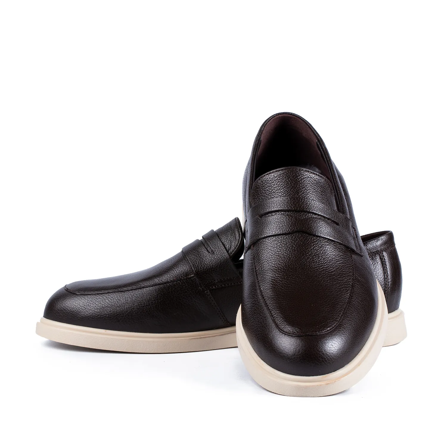 Lucas Shoes Ezra mocasini piele maro bizon
