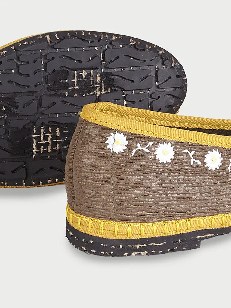 Flagelus Smoking Daisy pantofi khaki
