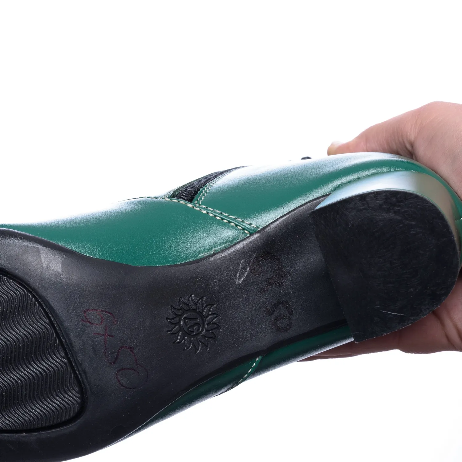 Catinca Shoes GX50 VSC ghete damă verde sclipici piele
